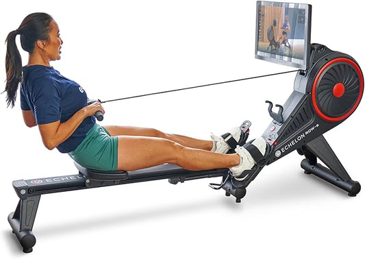 Echelon Row Series ??Foldable Rowing Machine for Full-Body, Low-Impact Workouts with 22??Rotating
