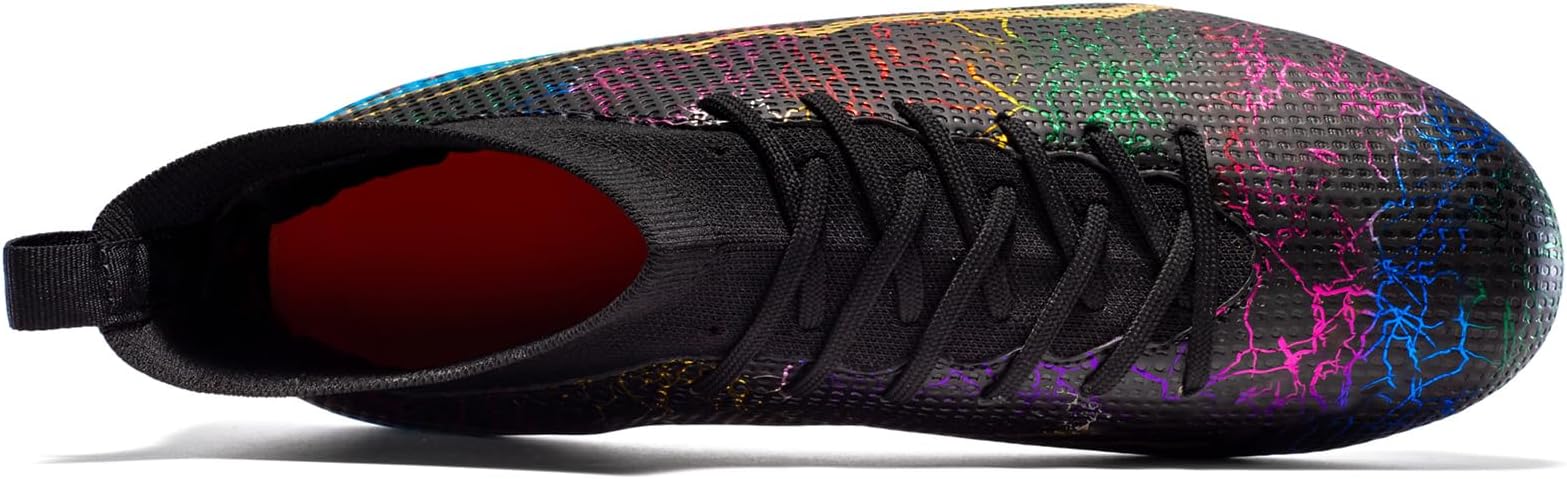 Soccer Cleats Mens Football Cleats Professional Soccer Shoes High-Tops Non-Slip Spikes for Big Boys