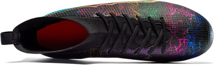 Soccer Cleats Mens Football Cleats Professional Soccer Shoes High-Tops Non-Slip Spikes for Big Boys