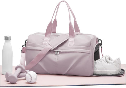 Gym Bag for Women Duffle Bag with Shoe Compartment Yoga Mat Bag Sports Workout Bag Weekend