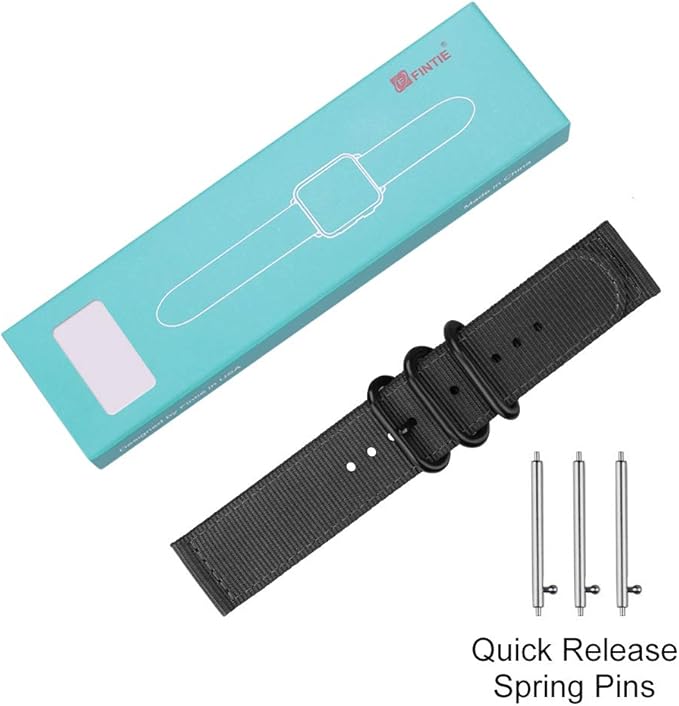 FINTIE Bands Compatible with Fitbit Versa 2/1 / Lite Edition, Soft Nylon Replacement Strap