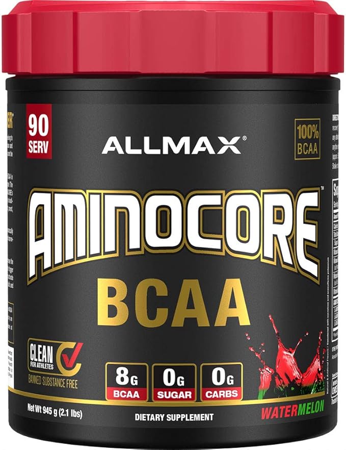 ALLMAX Nutrition AMINOCORE BCAA Powder, 8.18 Grams of Amino Acids, Intra and Post Workout Recovery