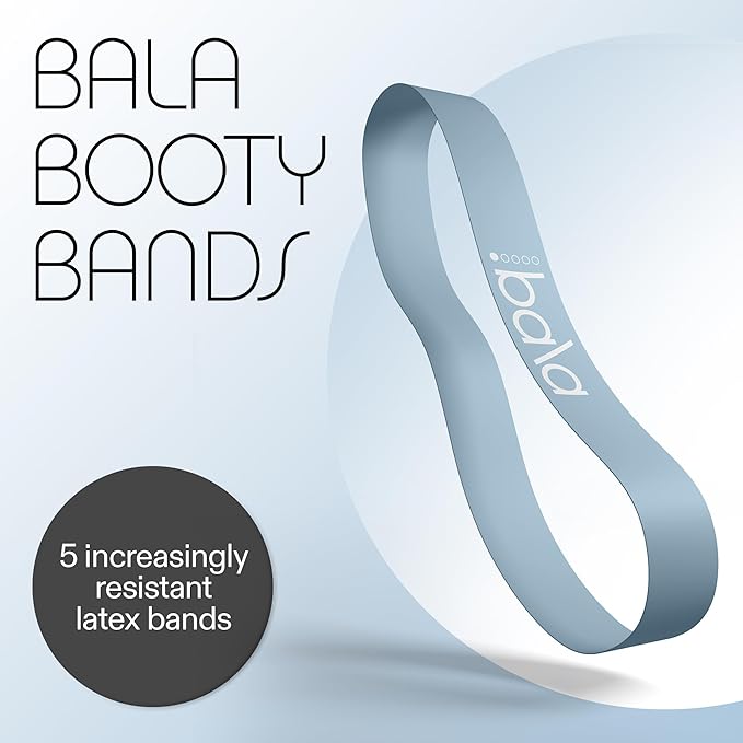 Bala Booty Bands Resistance Bands for Women & Men - Elastic Exercise Bands for Working Out - Wrist