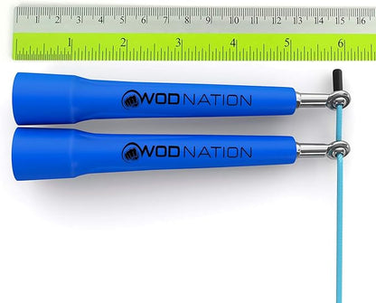WOD Nation Adjustable Speed Jump Rope For Men, Women & Children - Blazing Fast Fitness Skipping