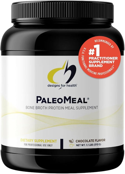 Designs for Health Pure PaleoMeal - Bone Broth Protein Powder with 17g Protein, Meal Replacement