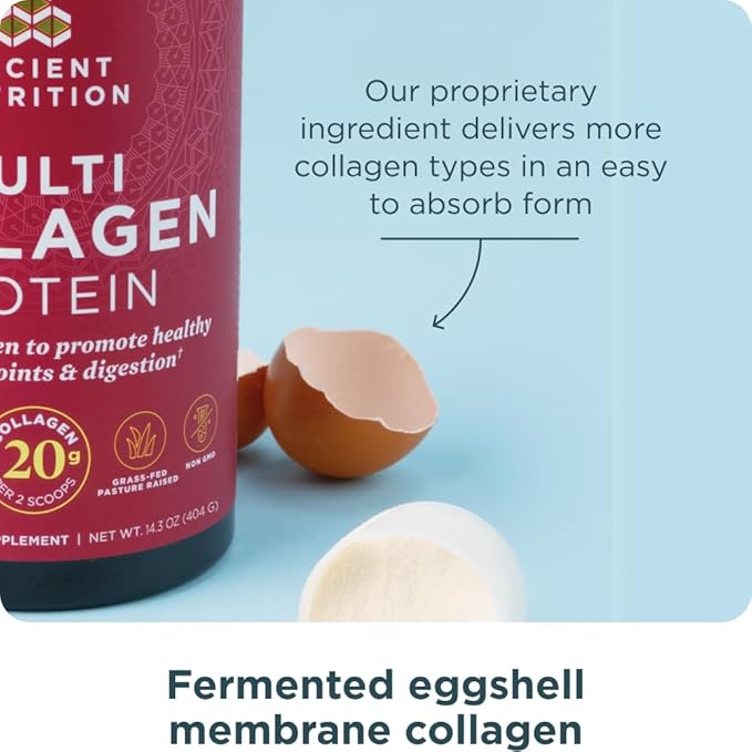 Ancient Nutrition Collagen Peptides Powder, Multi Collagen Protein, Women & Men, Vitamin C