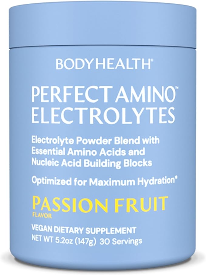 BodyHealth PerfectAmino Electrolytes Powder No Sugar, Hydration Fasting Keto Zero Sugar