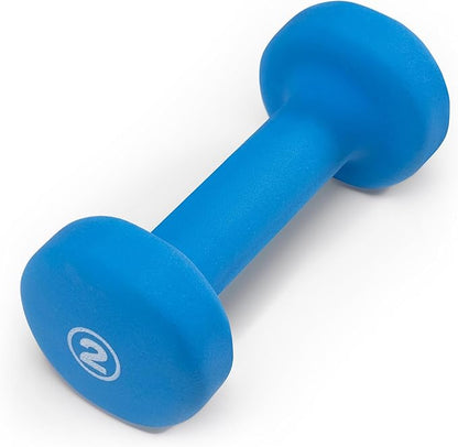 Marcy Colored Neoprene Dumbbell (Sold in Singles or Set) Hand Weights, Exercise Free Weights for