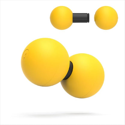 Rodo 2-in-1 Soft Peanut & Lacrosse Ball Roller | Deep Tissue Massage Tool for Fascia, Plantar