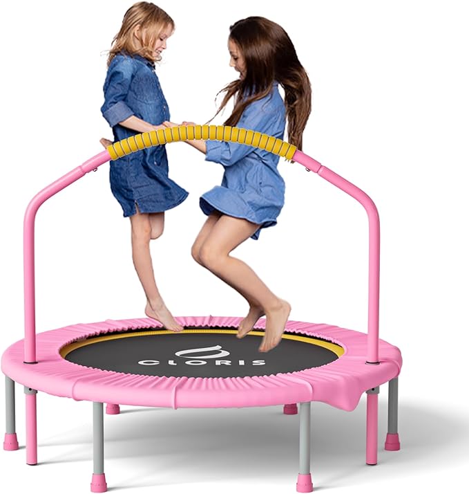 CLORIS 38in/48in Folding Trampoline - Max Load 220lbs / 450lbs Trampoline Rebounder Trampoline for