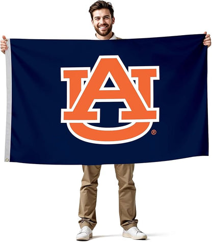 Auburn Tigers College Sports Printed Flag - NCAA Licensed - Nylon - School Banner (Blue) (3' x 5')