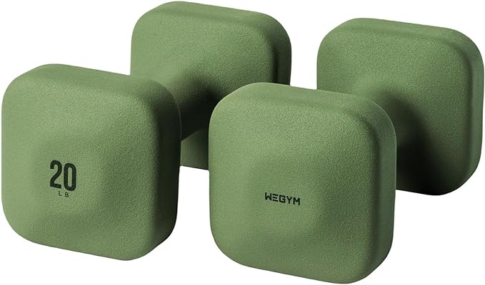 SafeGrip Dumbbells, Anti-Slip, Anti-Roll, Thick Handles, Free Weights, Square Dumbbells for Secure