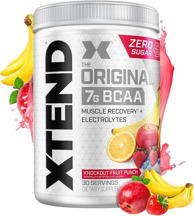 Original BCAA Powder 7g BCAA and 2.5g L-Glutamine, Sugar Free Post Workout Muscle Recovery Drink