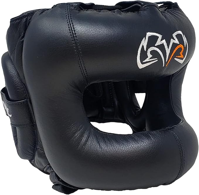 RIVAL Boxing RHGFS3 Face-Saver Sparring Headgear - Wide Eye Opening, Premium Leather, and