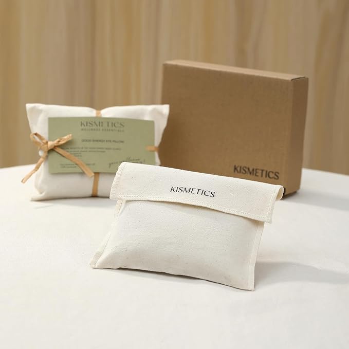Weighted Eye Pillow for Relaxation, Sleeping, Yoga, SPA and Travelling, 100% Natural Crystals Mixed