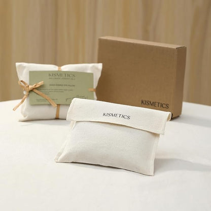 Weighted Eye Pillow for Relaxation, Sleeping, Yoga, SPA and Travelling, 100% Natural Crystals Mixed