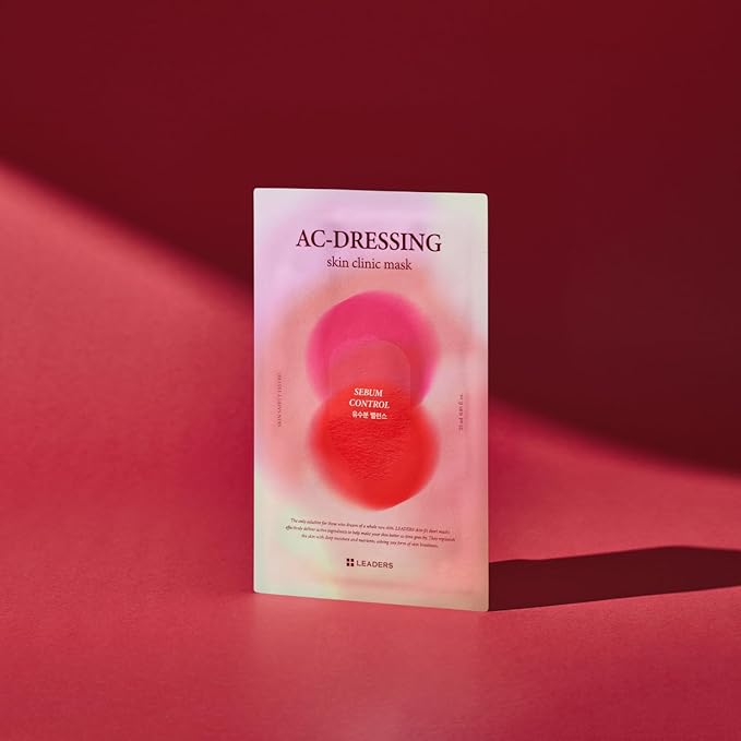 LEADERS AC-Dressing Skin Clinic Mask ??Soothing and Calming Sheet Mask for Sensitive, Acne-Prone