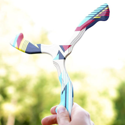 Wooden Boomerang Hurricane v2 | Handcrafted Returning Boomerang | Easy-to-Throw Design for