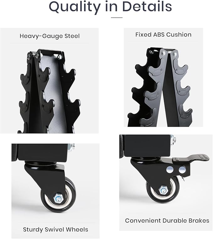 LIONSCOOL Premium Solid Steel Dumbbell Rack Stand Only, A-Frame Portable Weight Storage Organizer