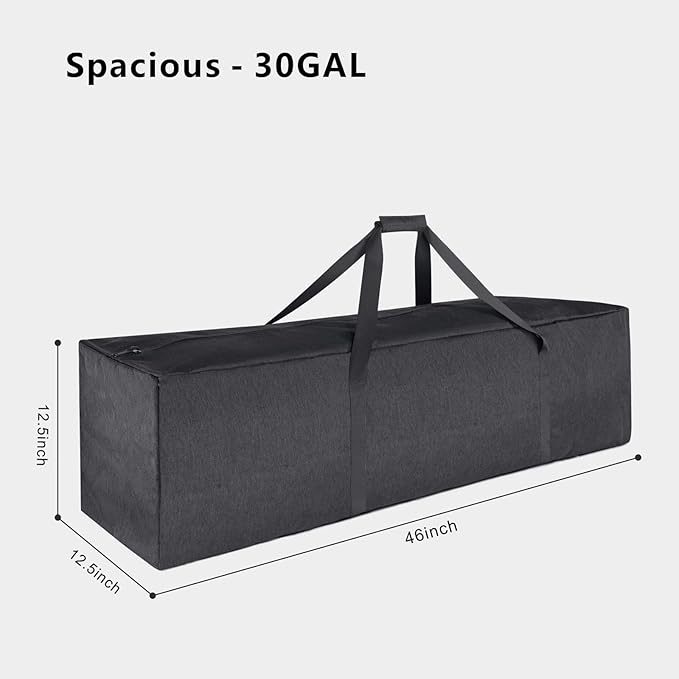 TOPDesign 46 Inch Extra Large Zippered Duffel Bag for Travel Camping Sports Equipment Storage