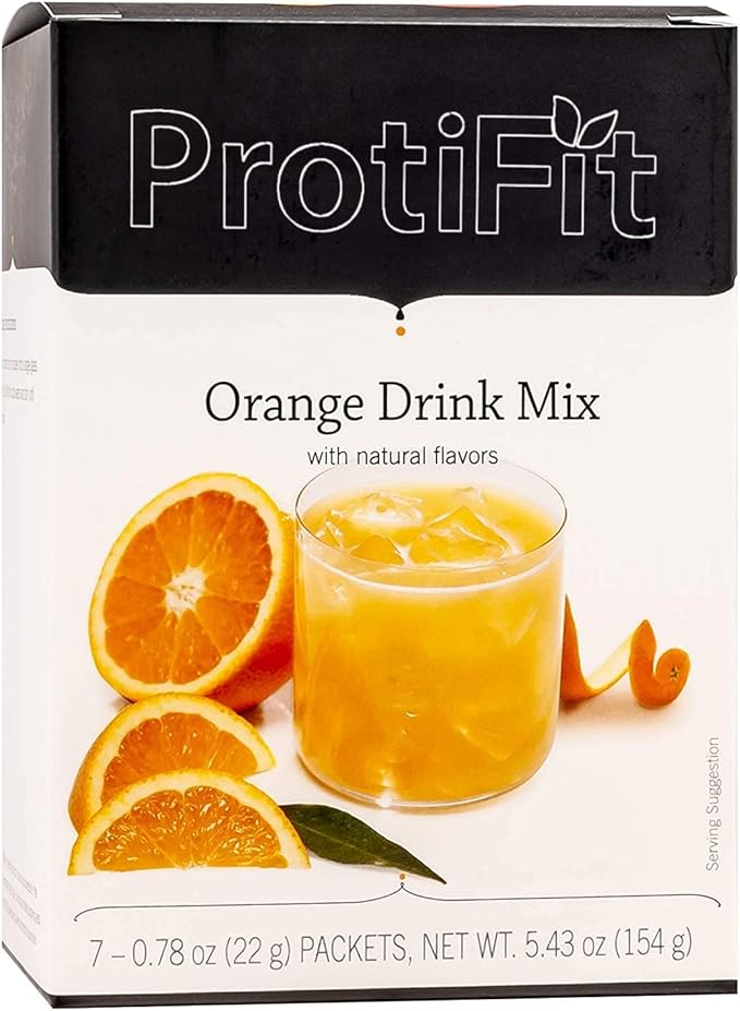 High Protein Fruit Flavored Powder Drink Mix, 15g Protein, Low Calorie, Sugar Free, Ideal Protein
