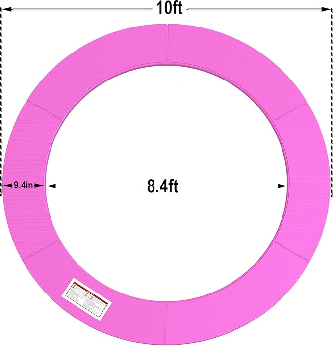 LANGXUN Universal Trampoline Repalcement Safety Pad, 8ft 10ft 12ft 14ft 15ft 16ft Waterproof