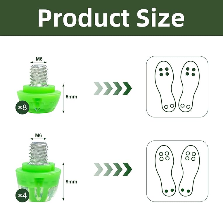 Soccer Cleat Studs, Replacement TPU Football Spikes with Wrench, Lightweight & Durable for Adidas