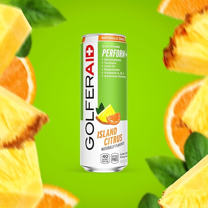 GOLFERAID Performance Blend, Up Your Golf Game, No Caffeine, Glucosamine, Turmeric, MSM, CoQ10