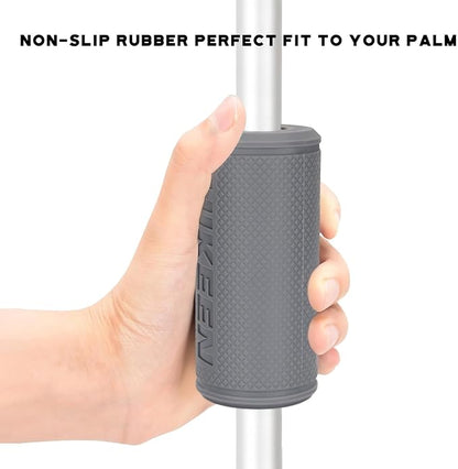 Hikeen Thick Bar Dumbbell Grips,Non Slip Hard Rubber Barbell Grips,Grips for Weight Lifting, Muscle