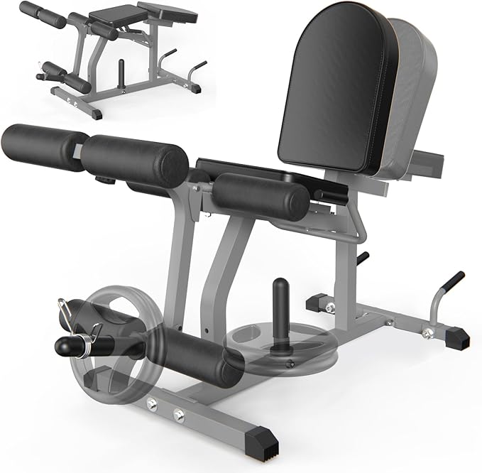 2-in-1 Adjustable Leg Extension and Curl Machine, Easy Transition, Home Gym Leg Machine, Weight