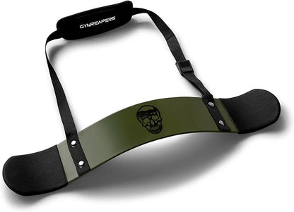 Gymreapers Bicep Arm Blaster - Bicep Curl Isolator w/Contoured, Padded Edges - Adjustable Bicep