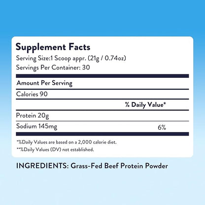 Equip Foods Prime Protein Powder | Clean, Grass Fed Beef Protein Powder | Carnivore Protein Isolate