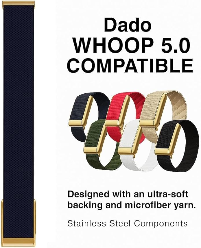 Ultra-soft Nylon Sport Band Compatible with WHOOP 5.0, One, Peak, and Life | Breathable, Durable &