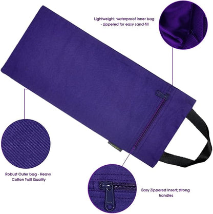 Yoga Sand Bag, Cotton Unfilled for Yogas, Weights & Resistance Training, Portable Weightlifting