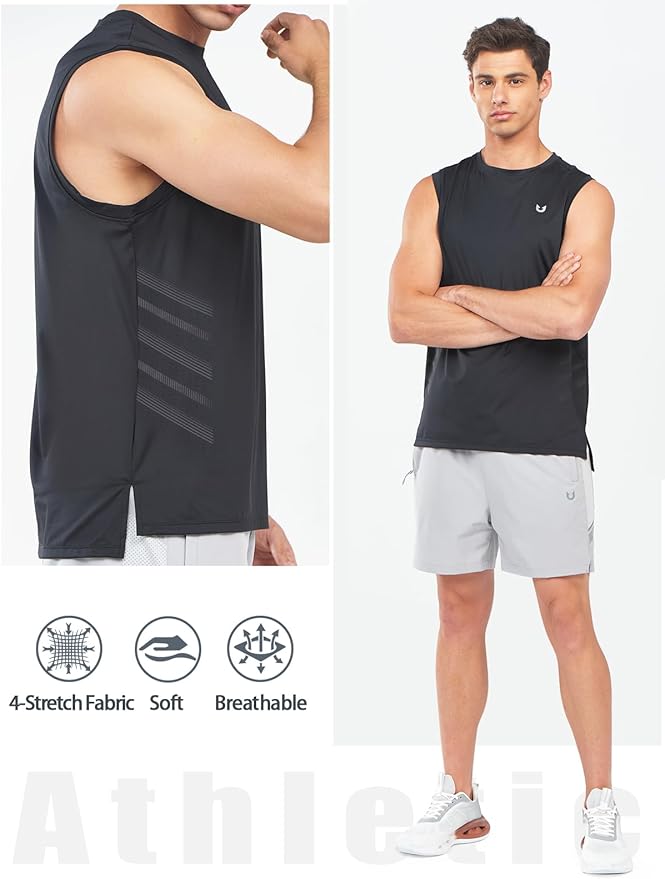 NORTHYARD Men's Athletic Workout Tank Top Running Gym Sleeveless Shirts Quick Dry Lightweight