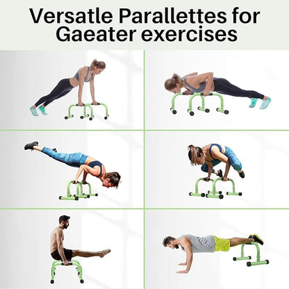 AmazeFan Parallettes Bars, Push Up Bars Strength Training For Handstands, Full Planche & Dips
