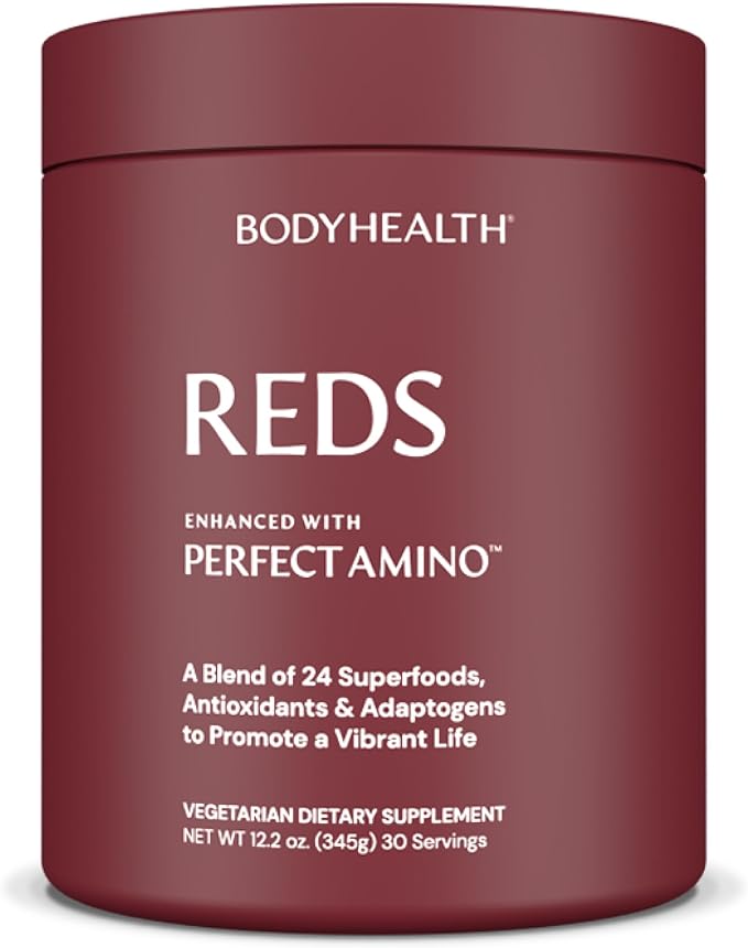 BodyHealth Reds Enhanced with PerfectAmino - Daily Superfood Smoothie Powder with Antioxidants