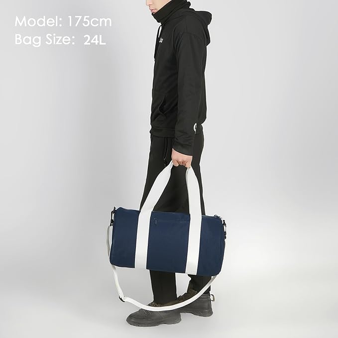 Small Gym Bag Duffel Bag for Women Men Fitness Sports Bag Workout Adjustable Detachable Shoulder