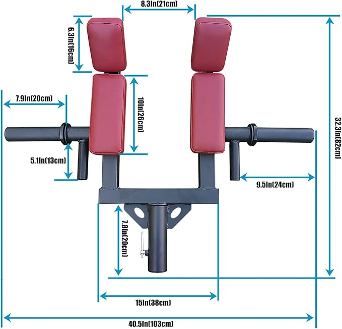 Viking Press Landmine Handle for 2-Inch Barbell, Hack Squat T-Bar Row Attachment Strength Training