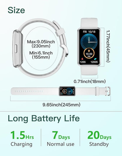 HUAKUA Fitness Tracker No Bluetooth No APP No Phone Needed, Fitness Watch for Men Women Parents