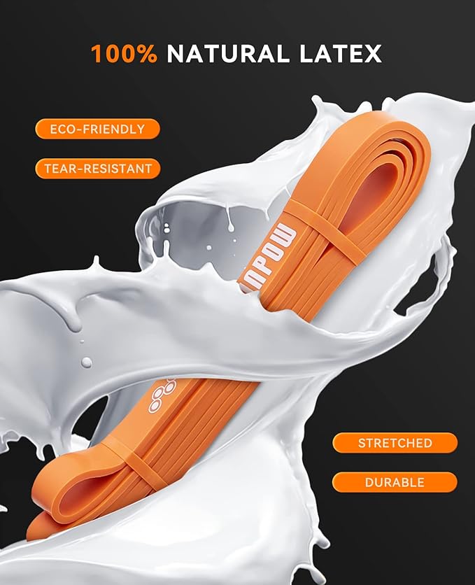 SUNPOW Pull Up Assistance Bands - Set of 5 Resistance Heavy Duty Workout Exercise Stretch Fitness