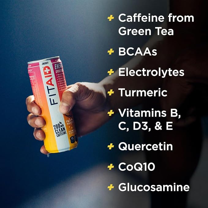 LIFEAID FITAID Energy, 200mg Natural Caffeine, Keto, Variety Pack, Optimum Performance Formula: