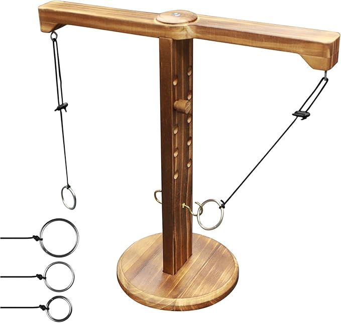 Ring Toss Game for Adults and Kids, Hook and Ring Game for Bars and Home Party, Indoor Game Outdoor