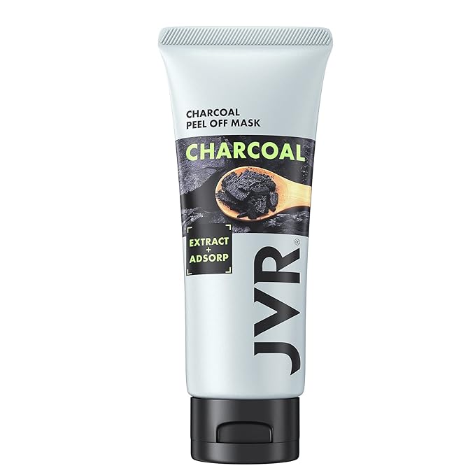 JVR Peel Off Face Mask, Blackhead Remover Mask for Men, Charcoal Peel Off Black Mask, Facial Mask