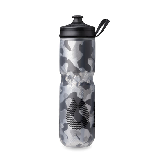 HydraPak Polar Sport Insulated Water Bottle (24oz, Contender Black)