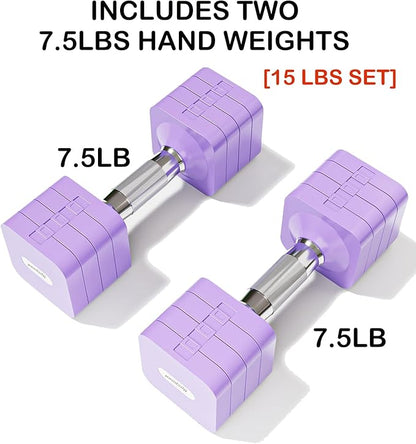 15LB 20LB 40LB 50LB Adjustable Dumbbell Set Free Weights Dumbbells Set for Women Men Hand Weights