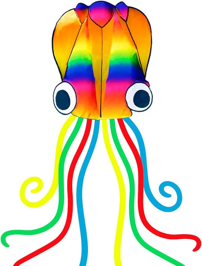 Large Octopus Kites for Kids & Adults,Big Kite for Beginners, Kites for Kids Ages 4-8,Outdoors