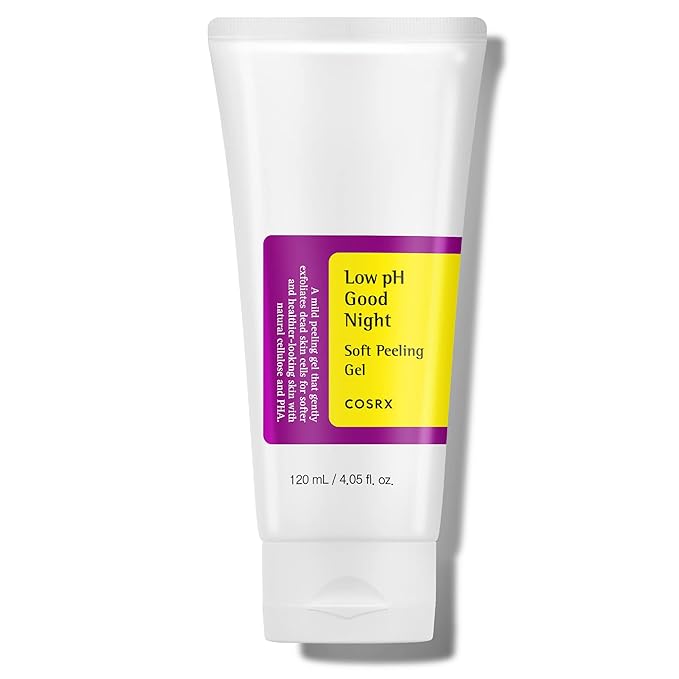 COSRX Low pH Good Night Soft Peeling Gel, 4.05 fl oz / 120ml, Mildly Exfoliating PHA For Sensitive