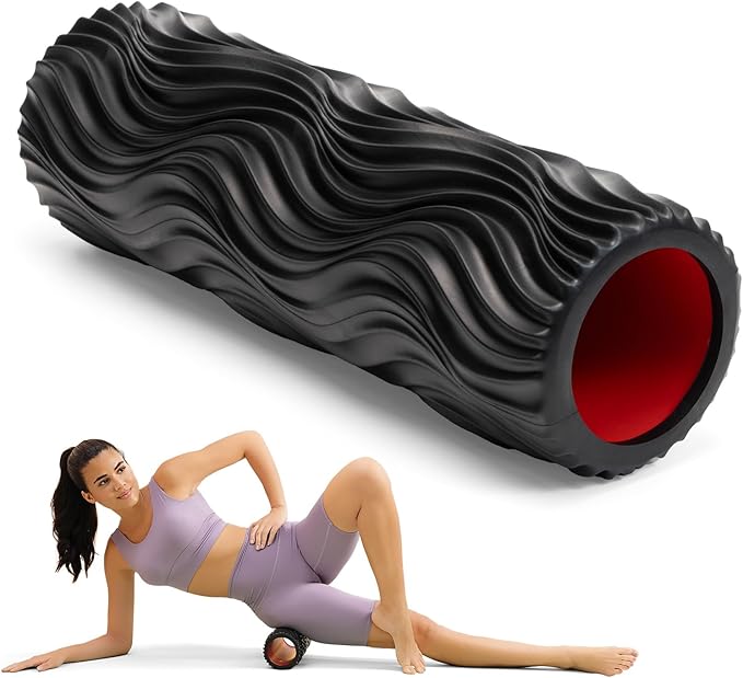 Foam Roller High-Density Exercise Roller, Deep Tissue Muscle Massage, Stretching, Relieves Muscles
