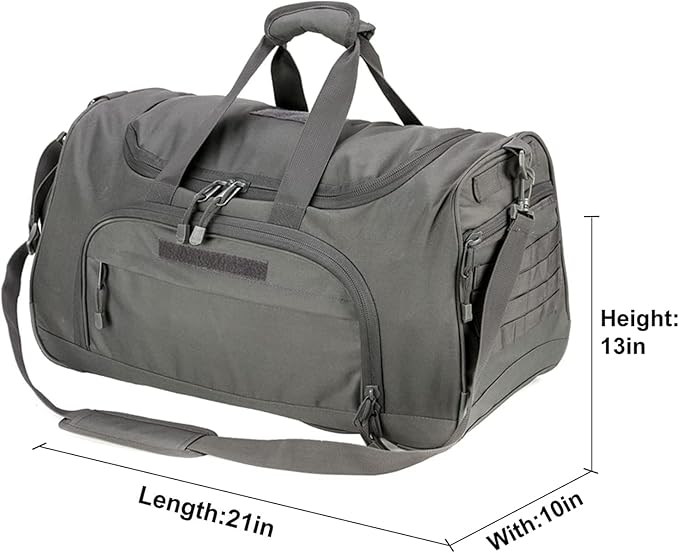 Gym Bag for Women & Men Tactical Duffle Military Weekender Work Out Lightweight Waterproof Sports